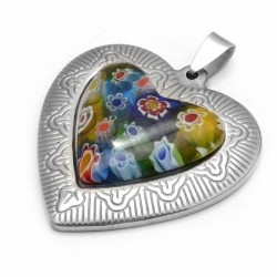 Dije Corazon Murano 4 cms.